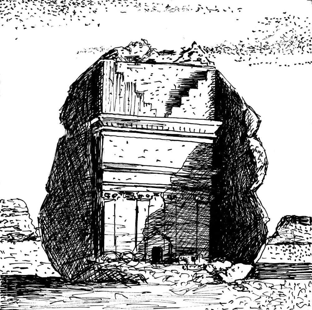 Nabatejska grobnica, Hegra, Savdska Arabija